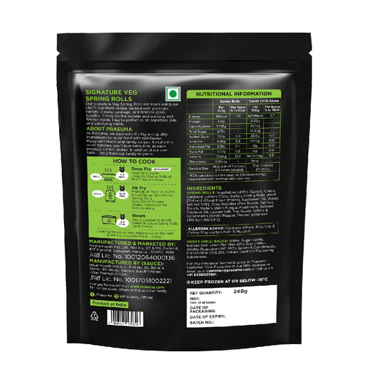 PRASUMA VEG SPRING ROLLS 240G