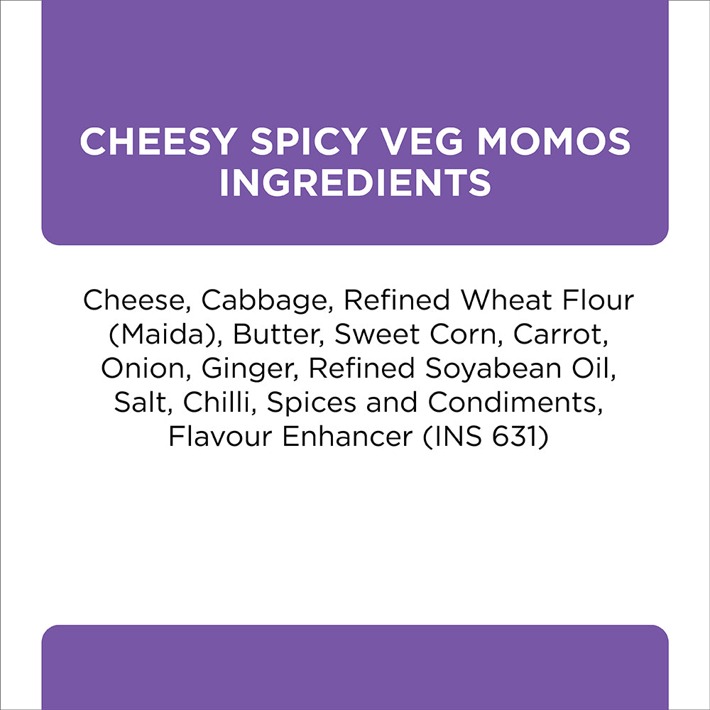 PRASUMA CHEESY SPICY VEG MOMOS 230G