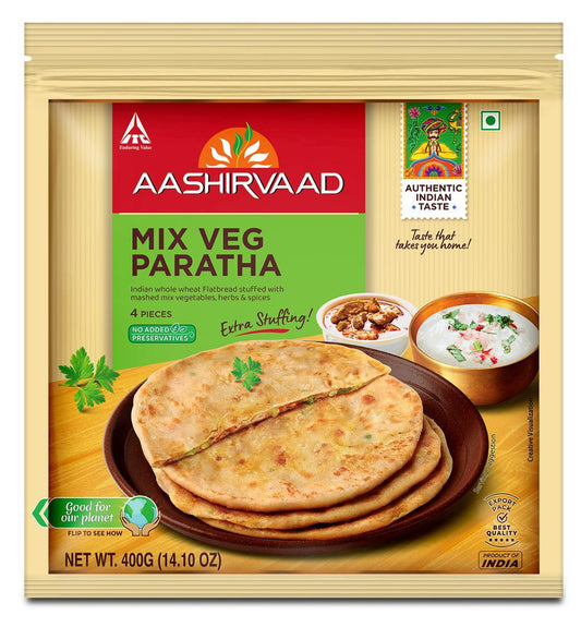 AASHIRVAAD MIX VEG PARATHA - 400G