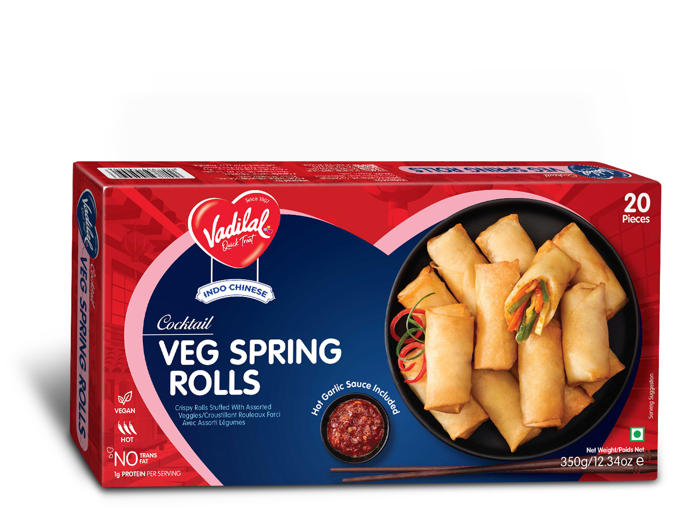 VADILAL VEG SPRING ROLLS 300G