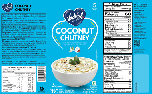 VADILAL COCONUT CHUTNEY 300G