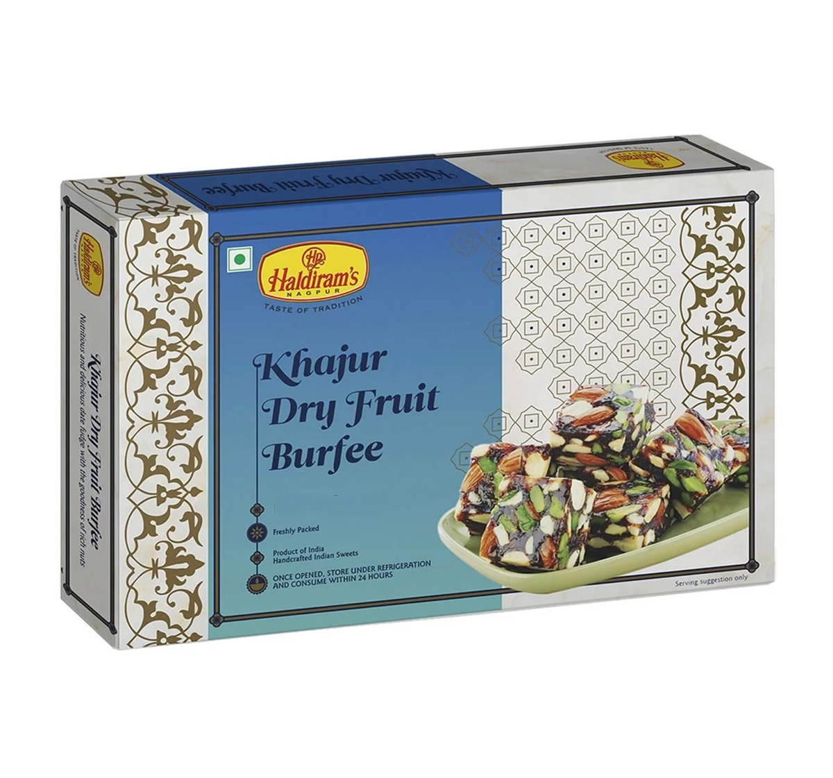 Haldiram's Khajur Dryfruit Burfee (Fresh) 250g