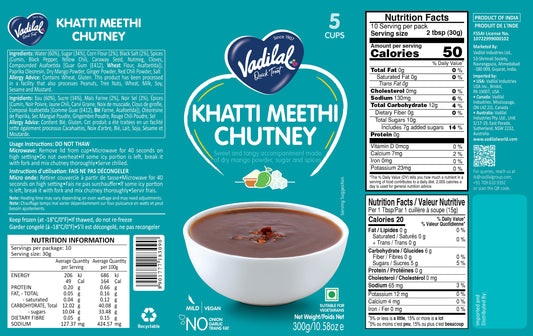 VADILAL KHATTI MEETHI CHUTNEY 300G