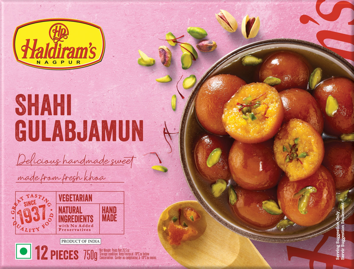 Haldiram's Shahi Gulab Jamun – 750g (12 Pieces)