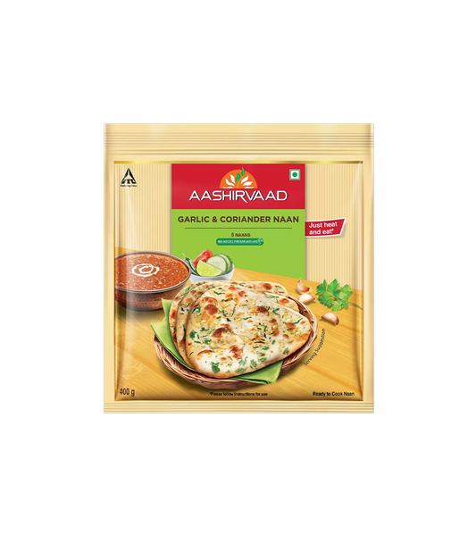 AASHIRVAAD GARLIC & CORIANDER NAAN - 400G
