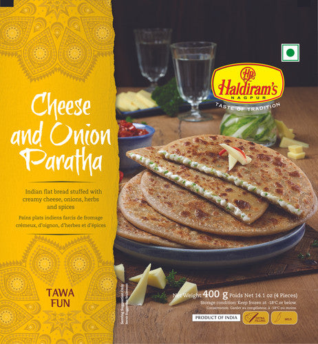 Haldiram's Cheese & Onion Paratha 400g
