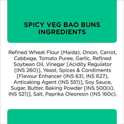 Prasuma Bao Buns - Spicy Veg 300g