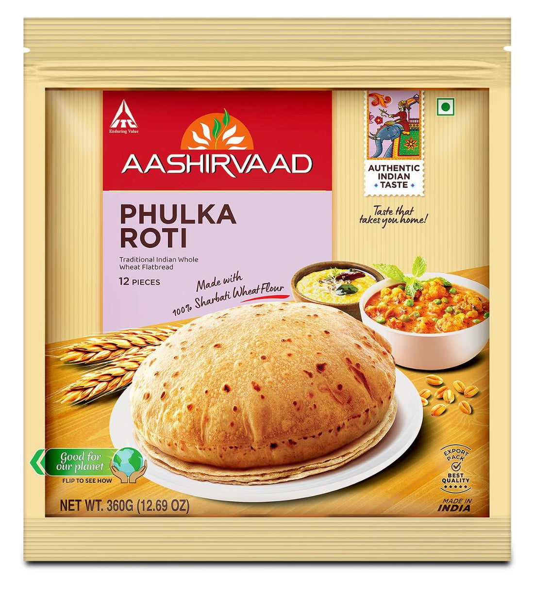 AASHIRVAAD PHULKA ROTI - 400G – Sri Renga Trading