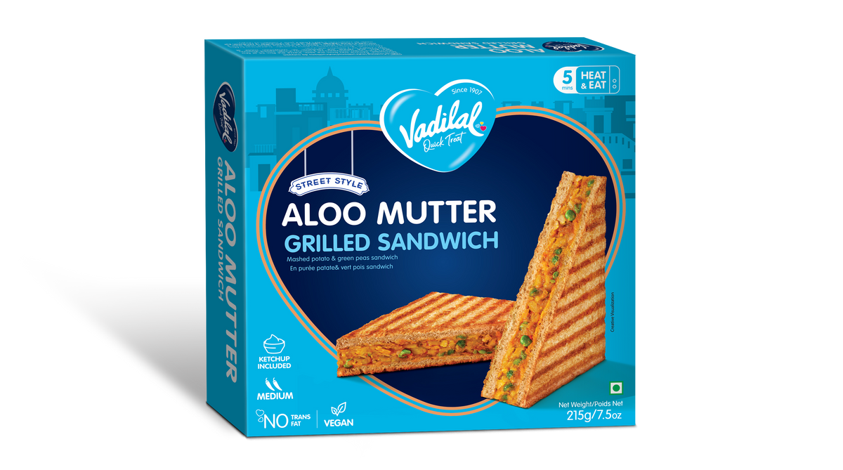 Vadilal Aloo Mutter Grilled Sandwich 215g