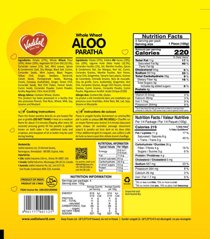 Vadilal Aloo Paratha 400g