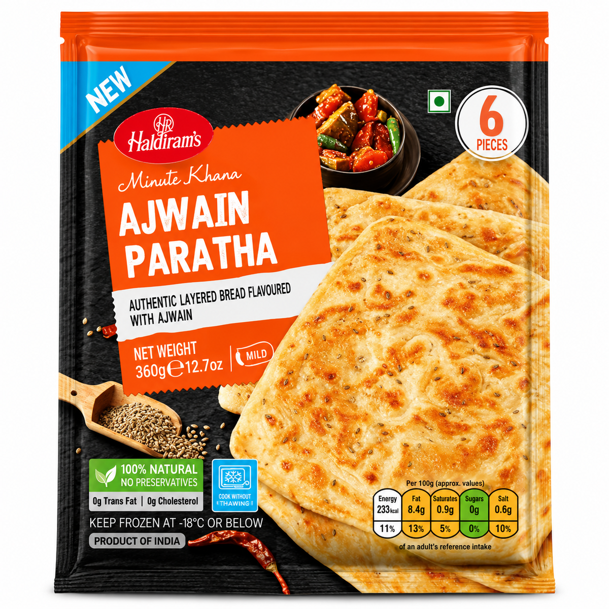 Haldiram's Ajwain Paratha 360g