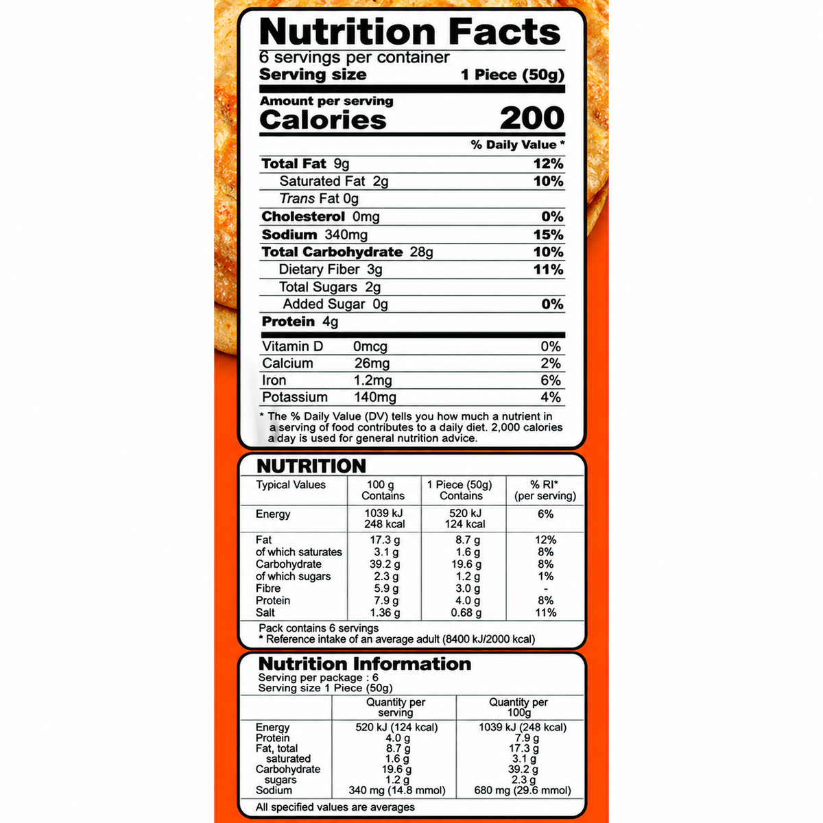 Haldiram's Aloo Pyaz Paratha 400g