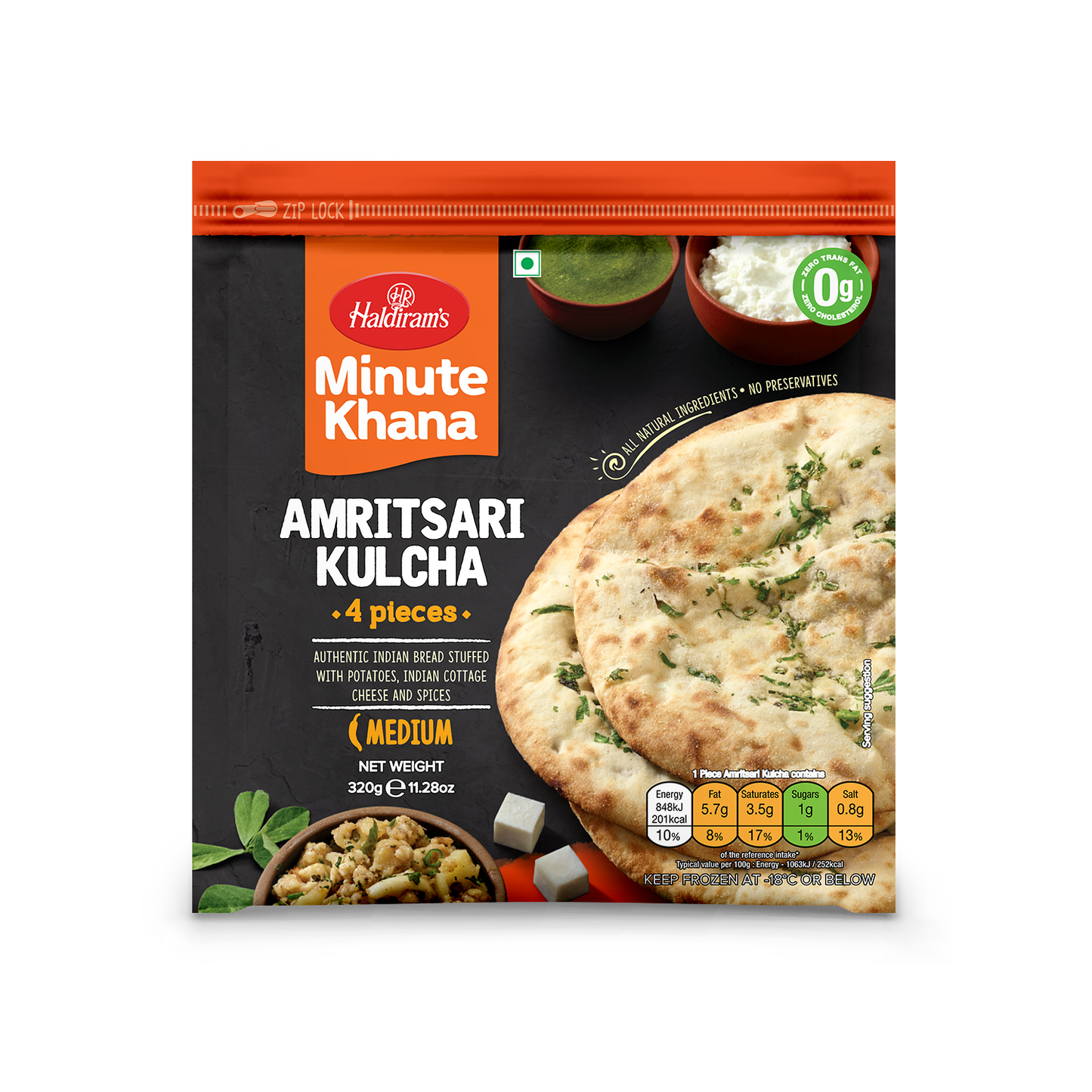 HALDIRAMS (DELHI) AMRITSARI KULCHA 320G