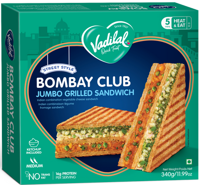 Vadilal Bombay Club Jumbo Grilled Sandwich – 340g