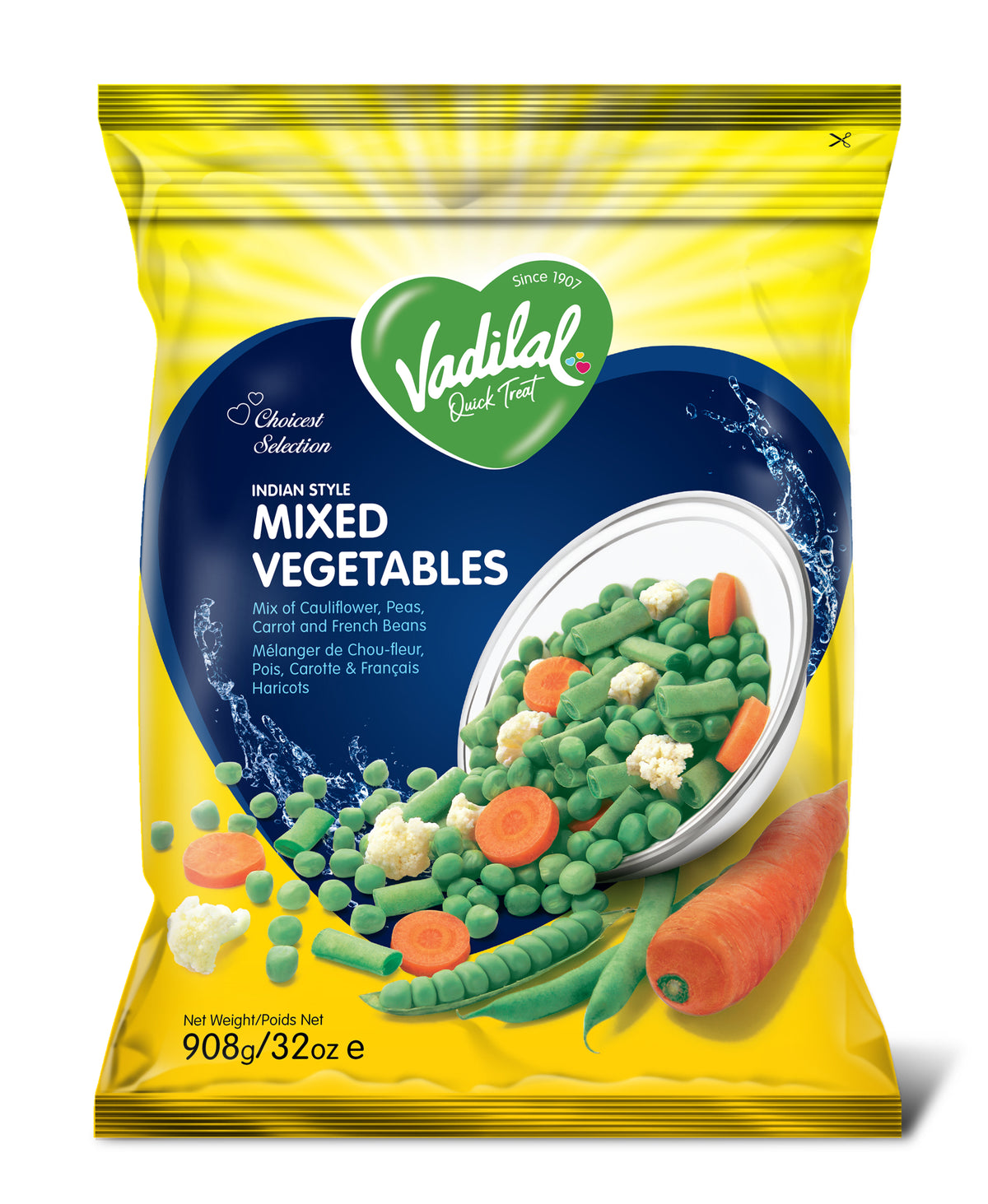 Vadilal Indian Style Mixed Vegetables – 908g