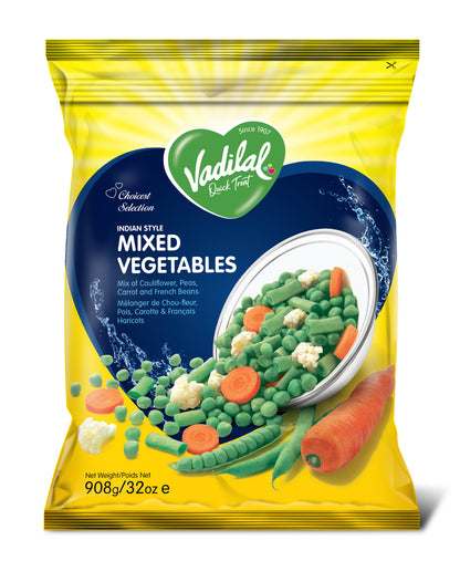 Vadilal Indian Style Mixed Vegetables – 908g