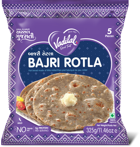 Vadilal Bajri Rotla 325g – 5 Pieces