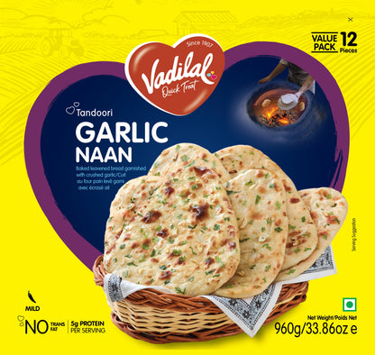 Vadilal Tandoori Garlic Naan 960g