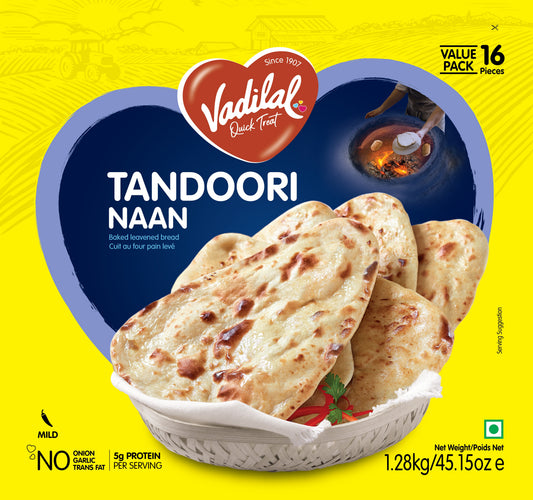 Vadilal Tandoori Naan 1.28kg