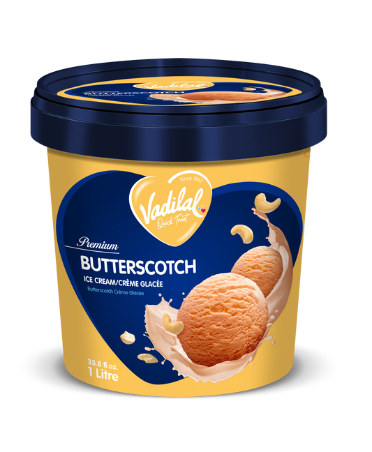 Vadilal Premium Butterscotch Ice Cream
