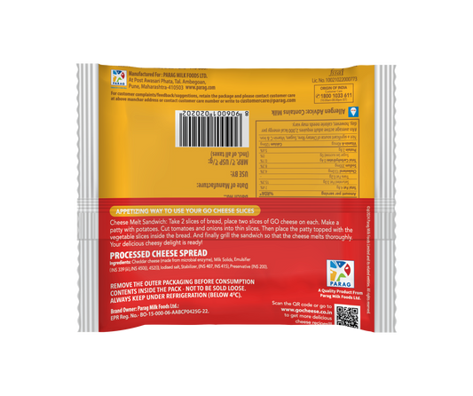 GO Cheese Slices 100g
