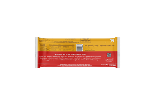 GO Cheese Slices 800g