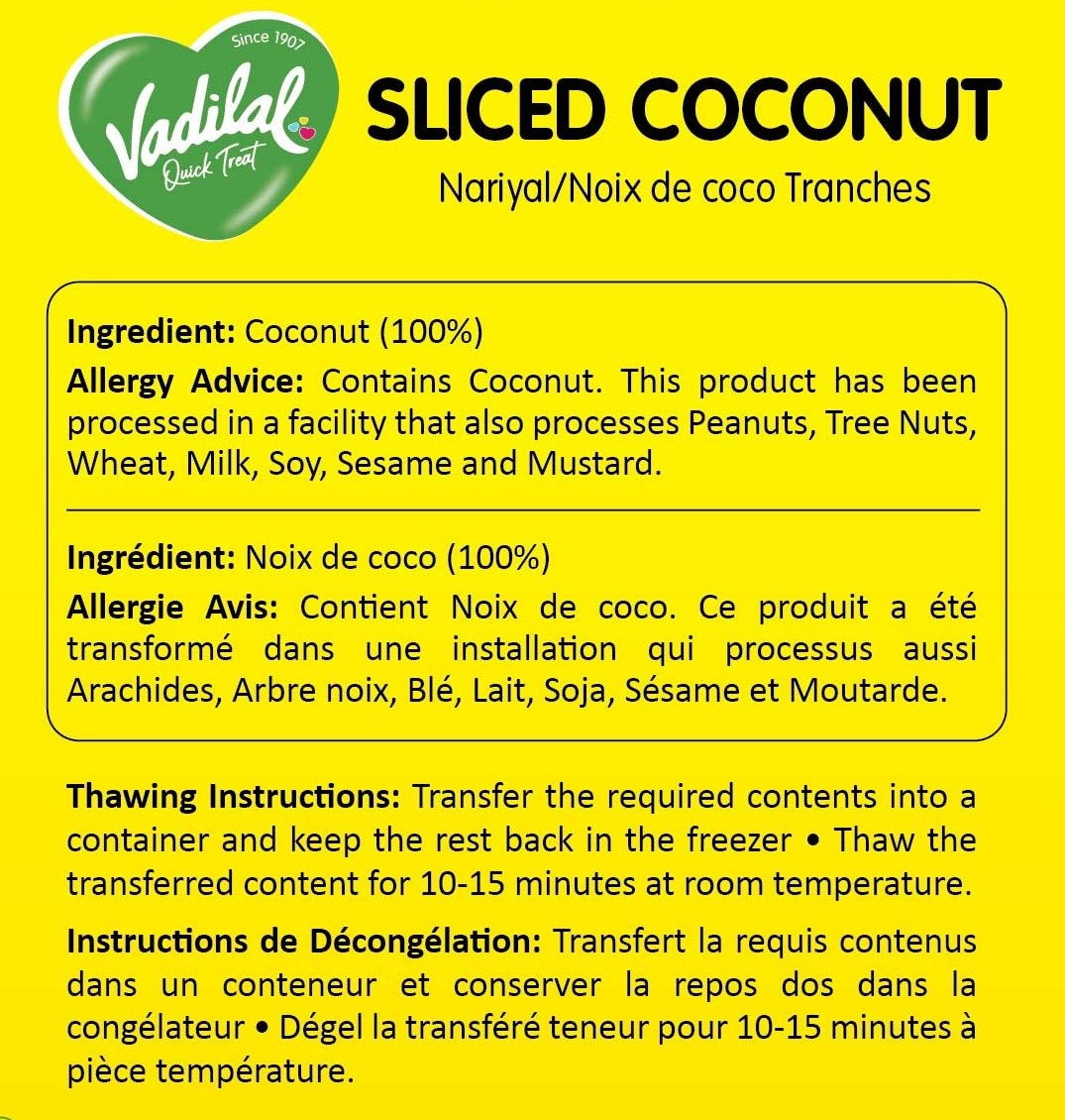 Vadilal Sliced Coconut (Nariyal) – 312g