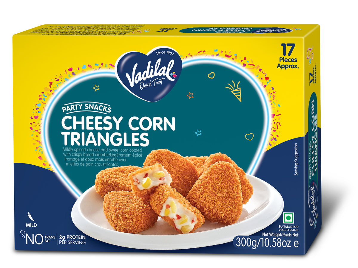 Vadilal Cheesy Corn Triangles – 300g