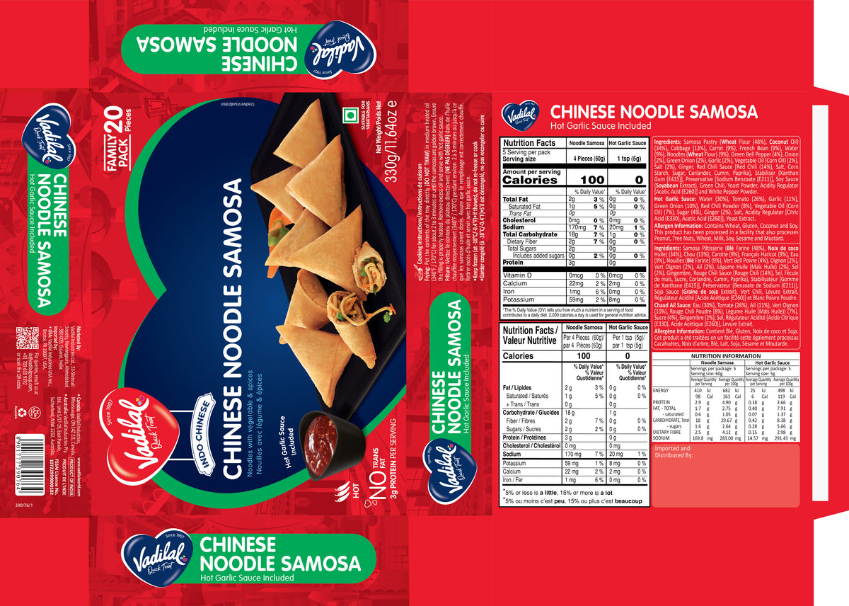 Vadilal Chinese Noodle Samosa – 330g