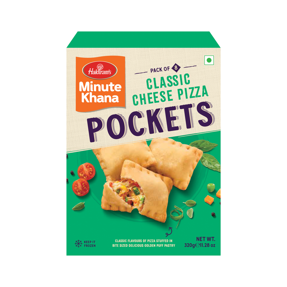 Haldiram's Classic Cheese Pizza Pockets – 320g