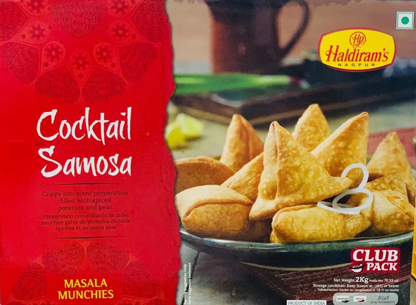 HALDIRAMS COCKTAIL SAMOSA 2KG