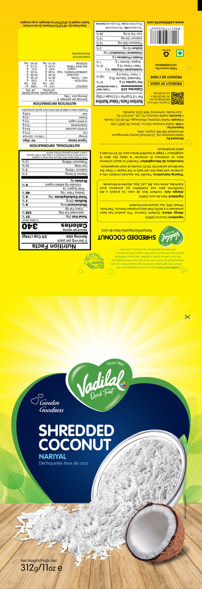 Vadilal Shredded Coconut (Nariyal) – 312g
