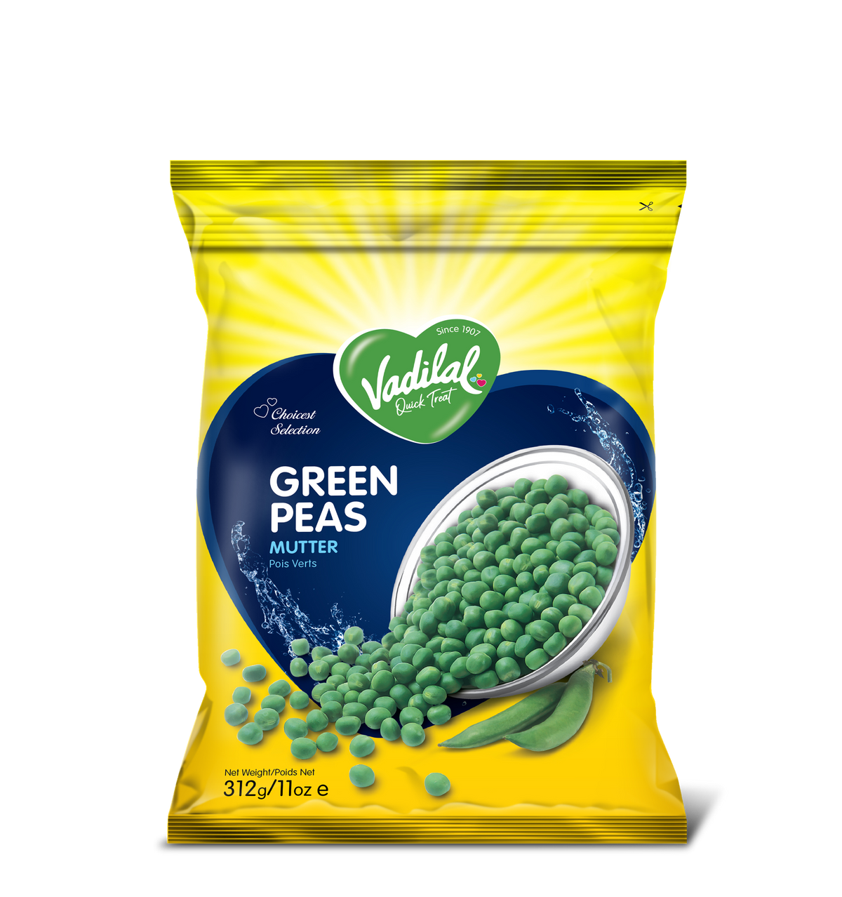 Vadilal Green Peas 312g