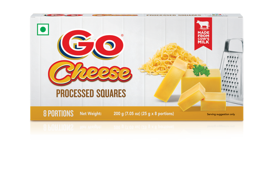 GO Cheese Processed Squares 200g