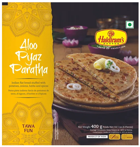 HALDIRAMS ALOO PYAZ PARATHA 400G