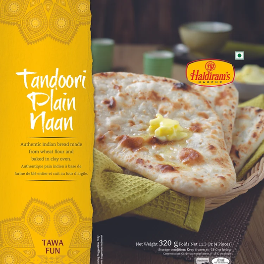 HALDIRAMS TANDOORI NAAN PLAIN 400G