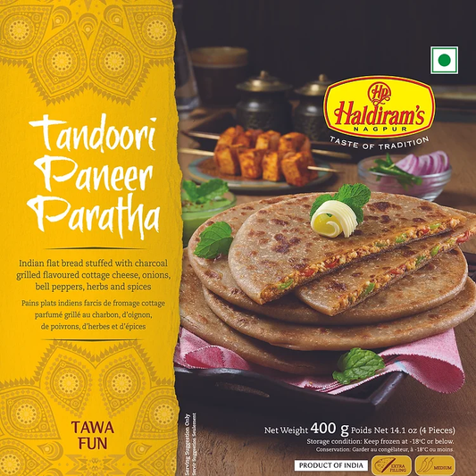 HALDIRAMS TANDOORI PANEER PARATHA 400G