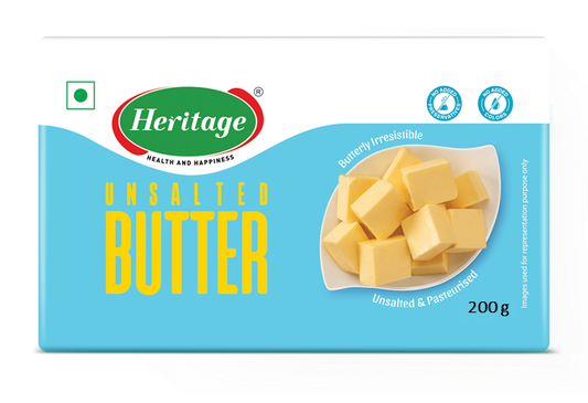 HERITAGE UNSALTED BUTTER 200G