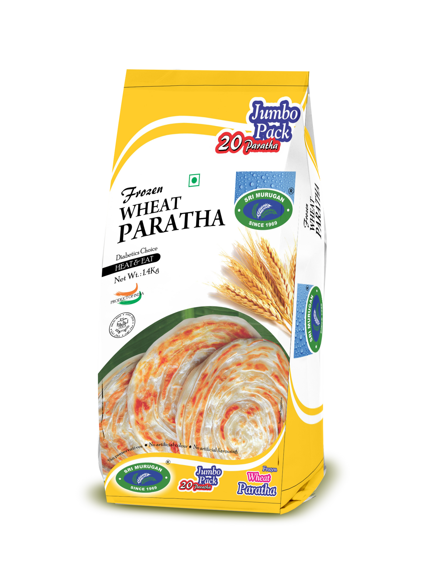 SRI MURUGAN WHEAT PARATHA - 1.4KG