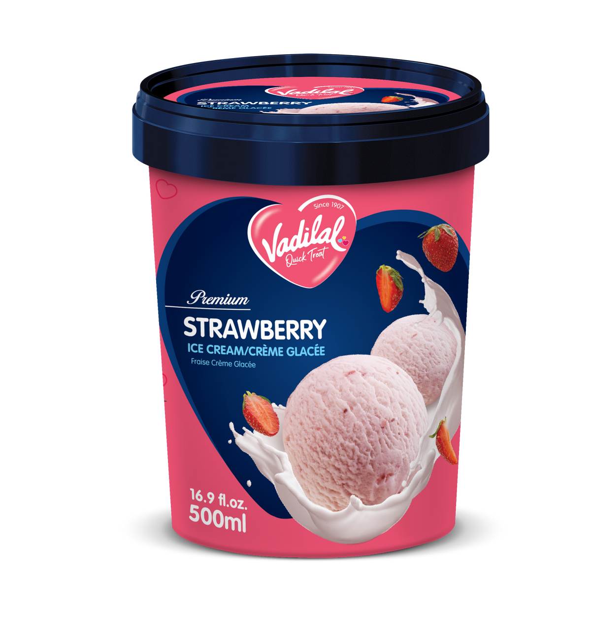 Vadilal Premium Strawberry Ice Cream