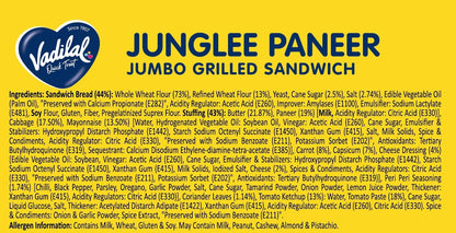 Vadilal Junglee Paneer Jumbo Grilled Sandwich – 315g