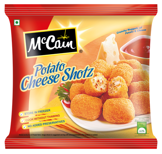 MCCAINS CHEESE POTATO SHOTS - 250G