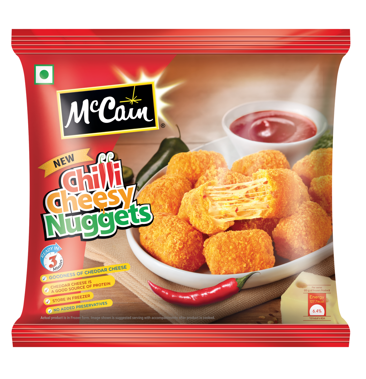 MCCAINS CHILLI CHEESY NUGGETS - 400G