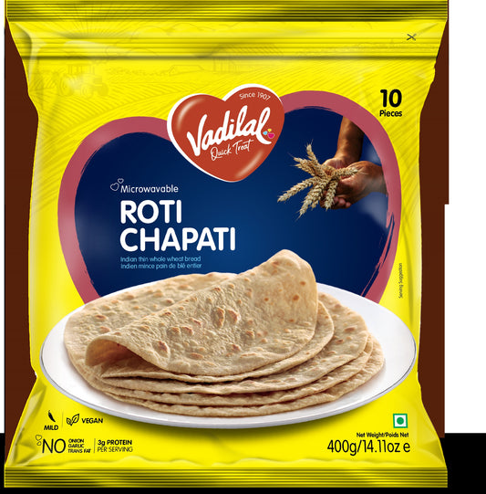 VADILAL MICROWAVABLE ROTI CHAPATI 400G