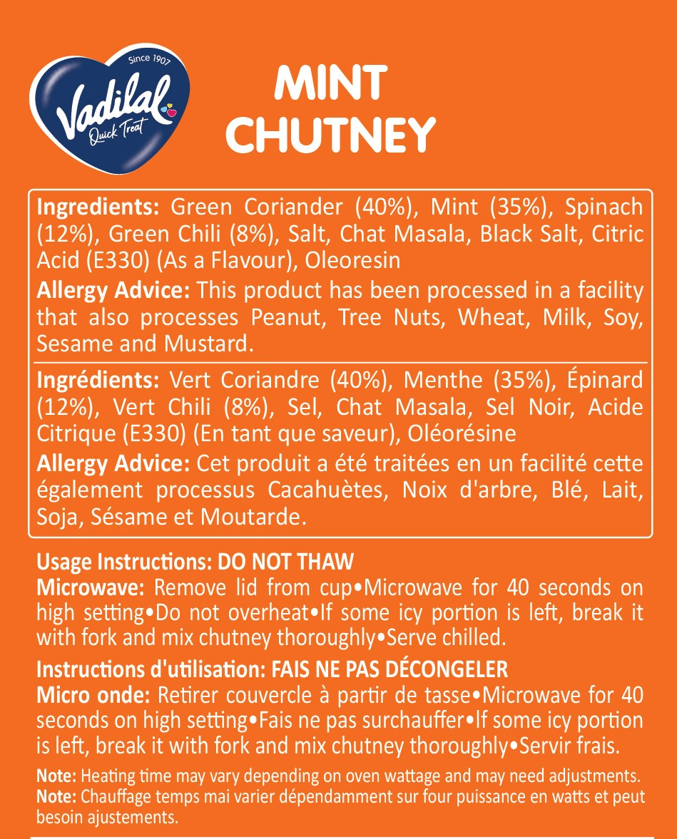 VADILAL MINT CHUTNEY 300G