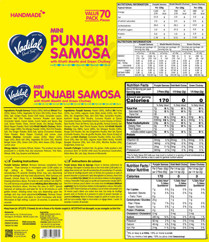 Vadilal Mini Punjabi Samosa – 1.5 kg