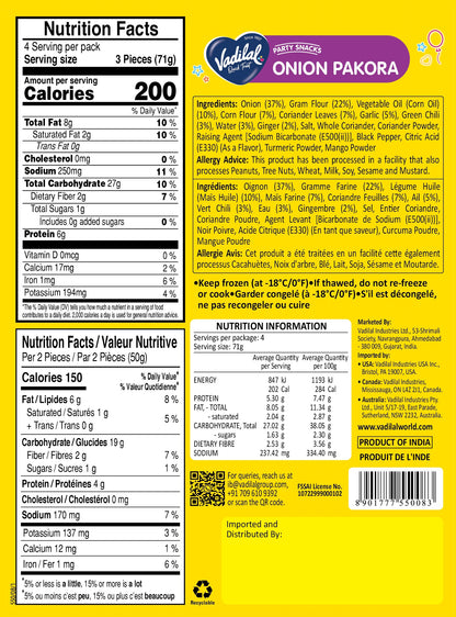 Vadilal Onion Pakora 284g