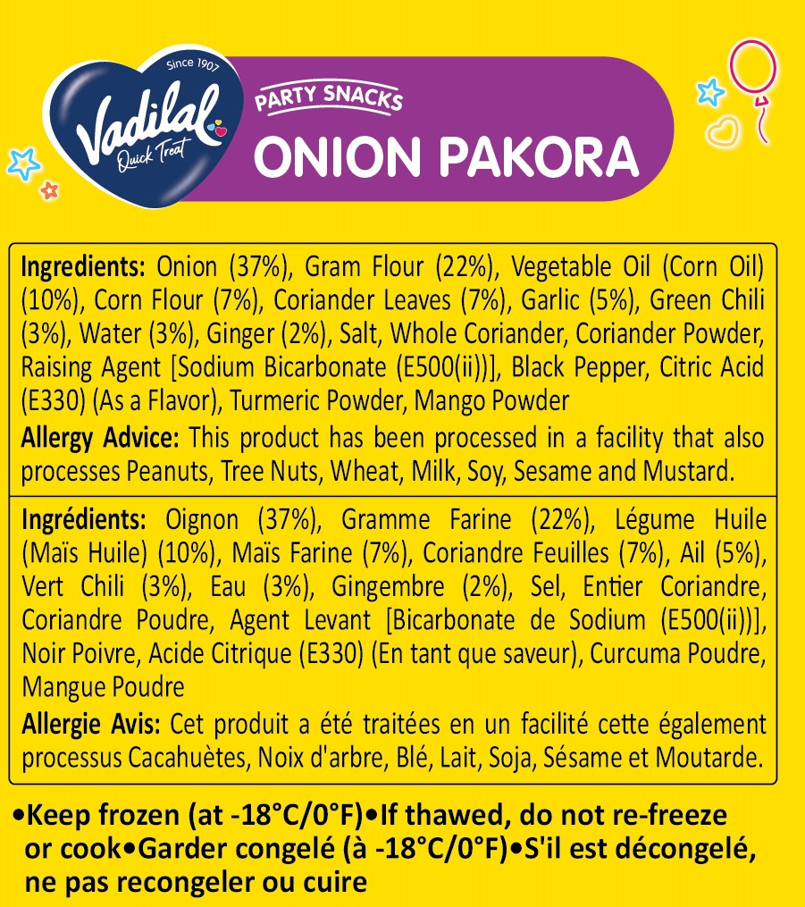 VADILAL ONION PAKORA 284G
