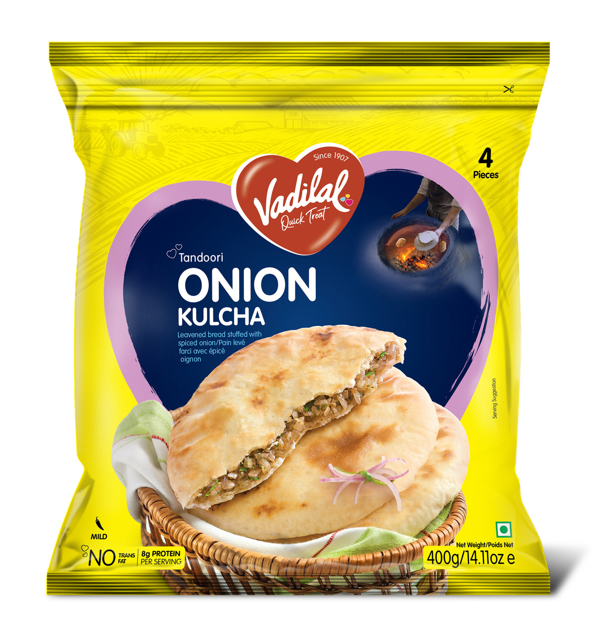 Vadilal Tandoori Onion Kulcha 400g