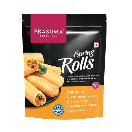 PRASUMA CHICKEN SPRING ROLLS 240G